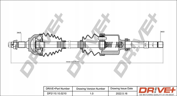 Купить Dr!ve+ dp2110.10.0210 wał приводной