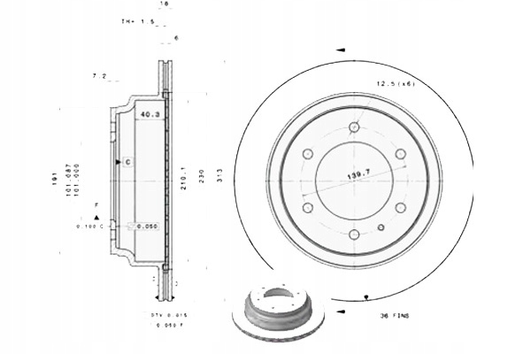 фото №6, Brembo 09.7377.10 диск гальмівна