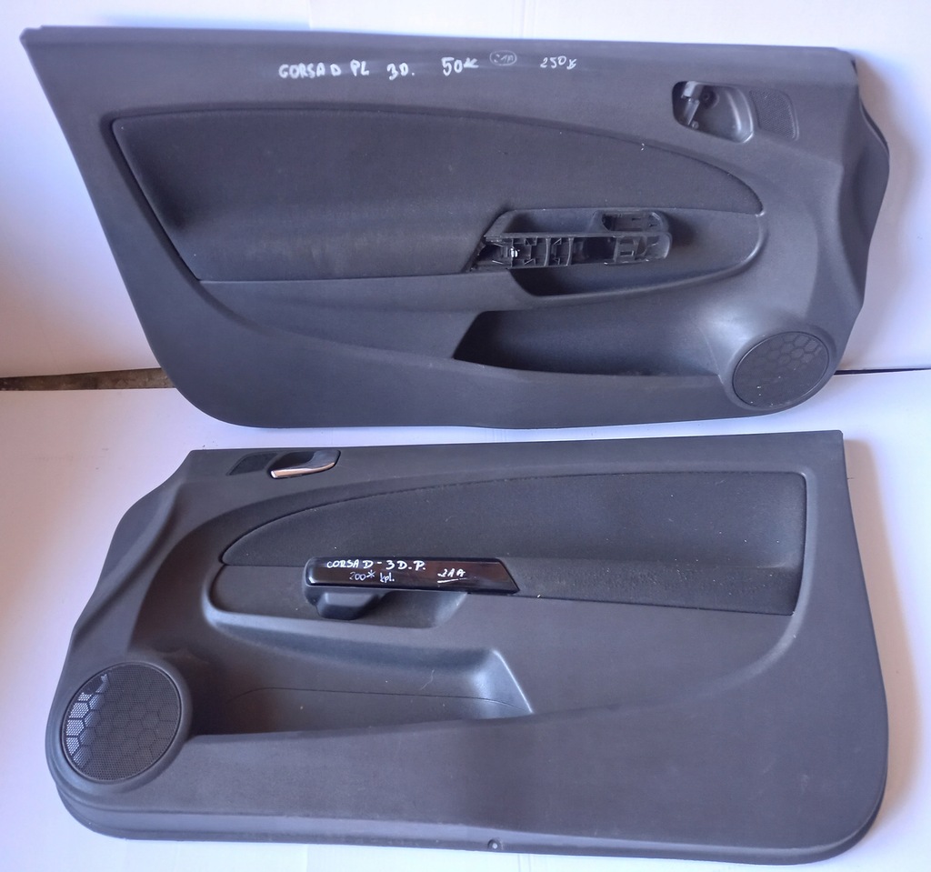 фото №1, Opel corsa d комплект обшивка дверей двері обшивки обшивка оббивка