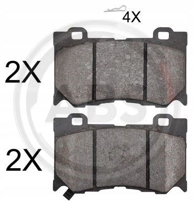 фото №10, Тормозные колодки тормозной. nissan 370z 09- перед abs