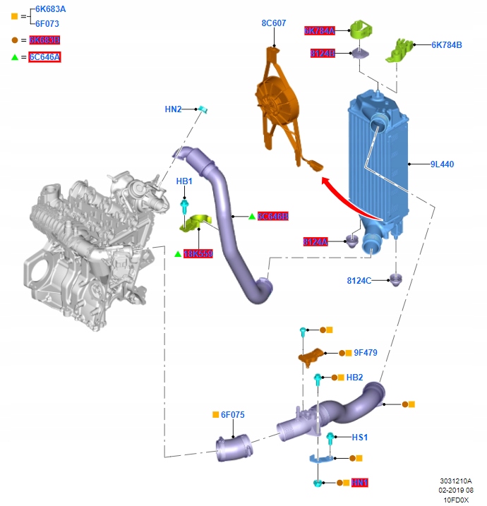 фото №7, Шланг турбонагнітача ecosport od 06.11.2017 2163867 _ gn11-6c646-fa