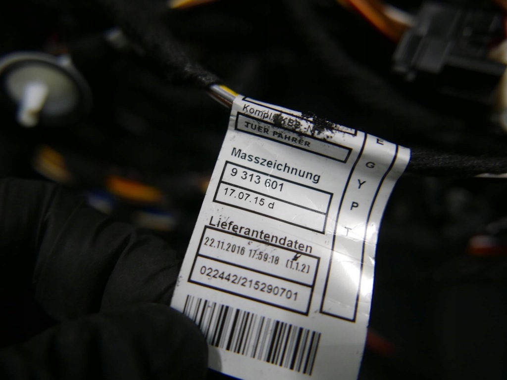 фото №10, Bmw f30 f31 джгут електропроводка двері правий перед uk