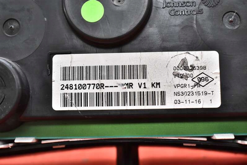 фото №7, Лічильник прилади eu 248100770 dacia dokker 1.6 16v 102 km 12-17