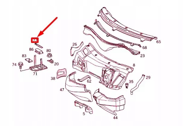 фото №7, Mercedes-benz slk r170 кронштейн монтажний акумулятор a1706260033 oem