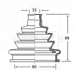 Купить Накладка шарнир комплект  audi - outer bcb2219