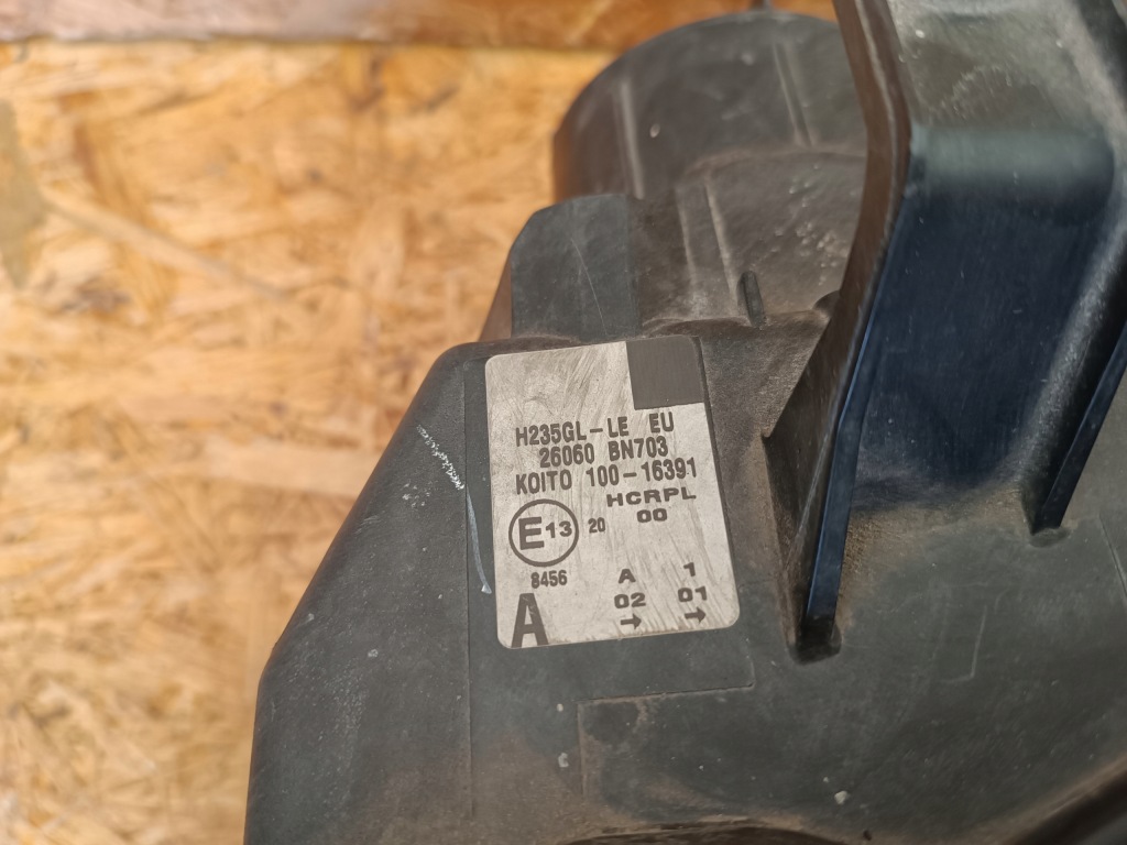 фото №11, Лампа левый перед фара eu 26060bn703 nissan almera n16 lift