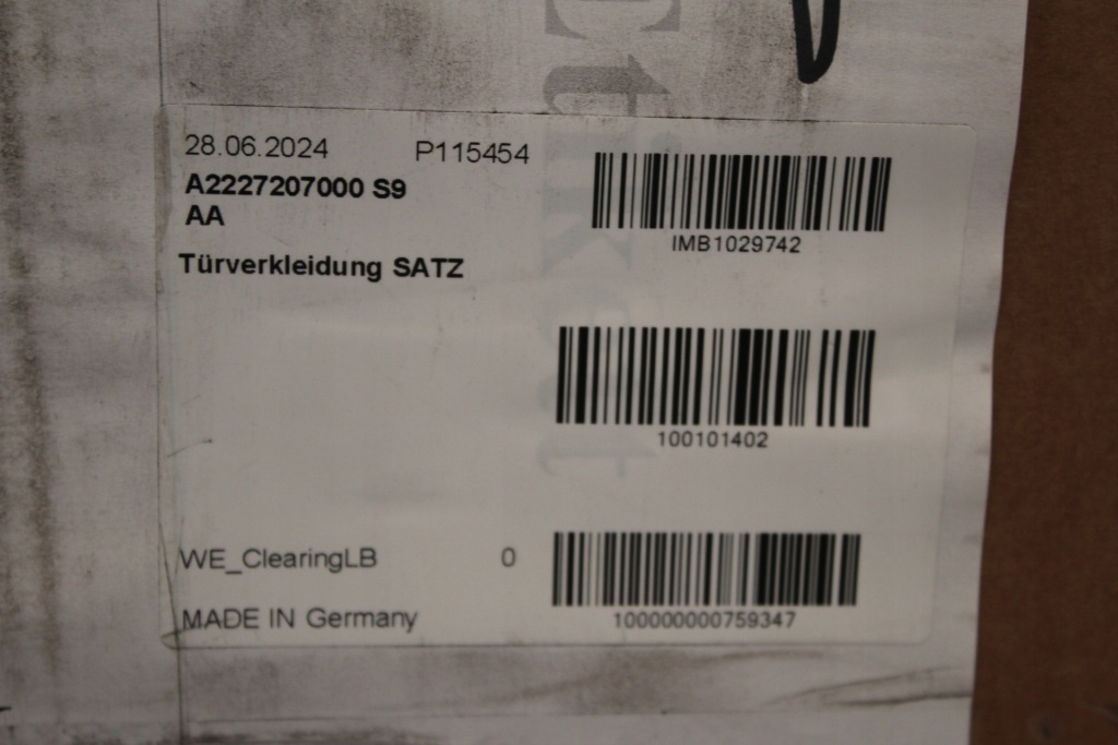 фото №12, Обивка обшивки дверь комплект mercedes s-klasa w222 222 long