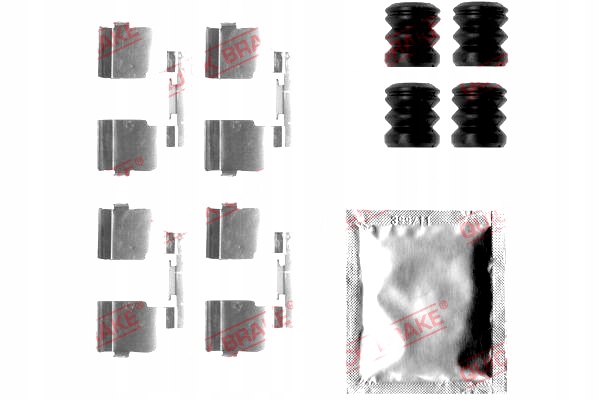 фото №2, Набір монтажний гальмівних колодок перед dacia logan logan mcv sandero renault