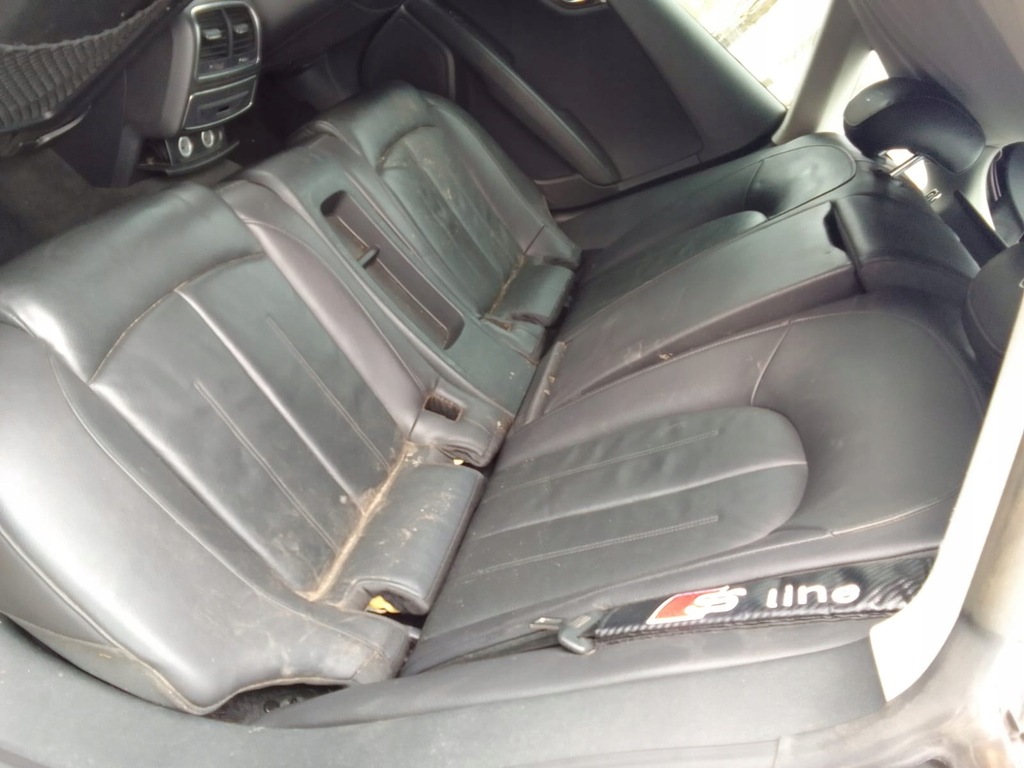 фото №7, Audi a7 4g сидіння заднє сидіння чорні