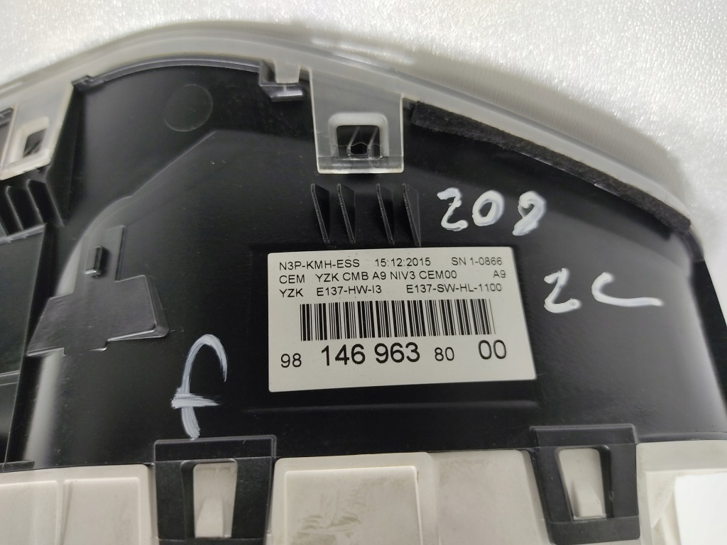 фото №10, Лічильник peugeot 208 i 1.2 vti 9814696380 9814039880 2012-2019 europa