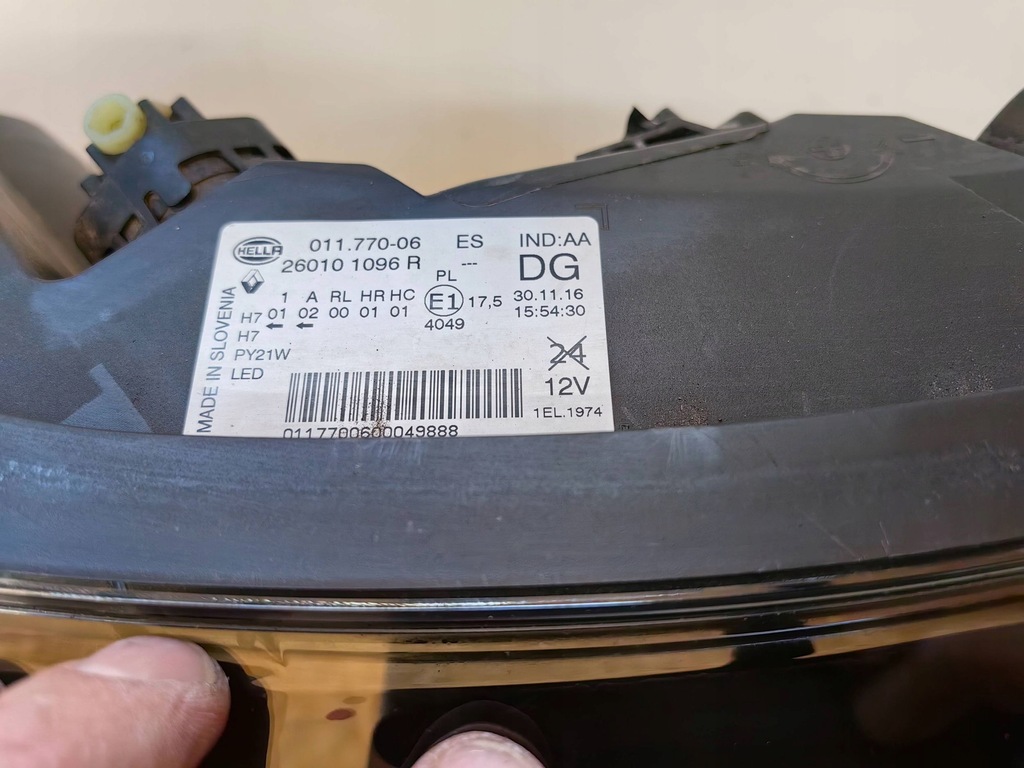 фото №6, Renault kadjar - лампа обычная линза правая polecam