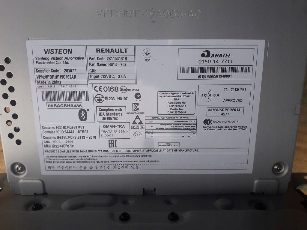 фото №2, Радио renault twingo iii