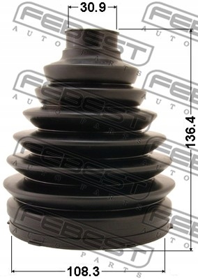 фото №2, Защита шарнир приводного наружного febest do lexus lx 570