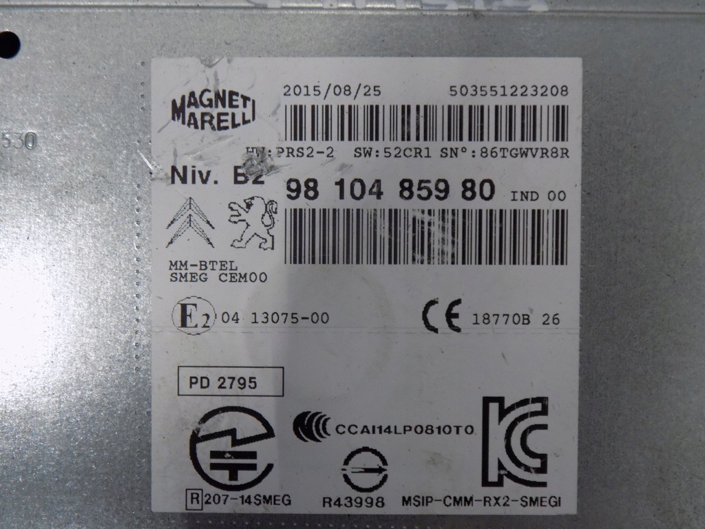 фото №2, Citroen c4 picasso ii радио