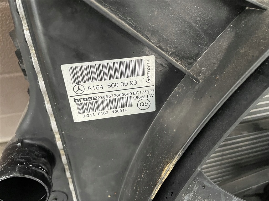 фото №11, Комплект радиатор радиатор вентилятор 3.0 cdi mercedes ml w164 lift 06-12