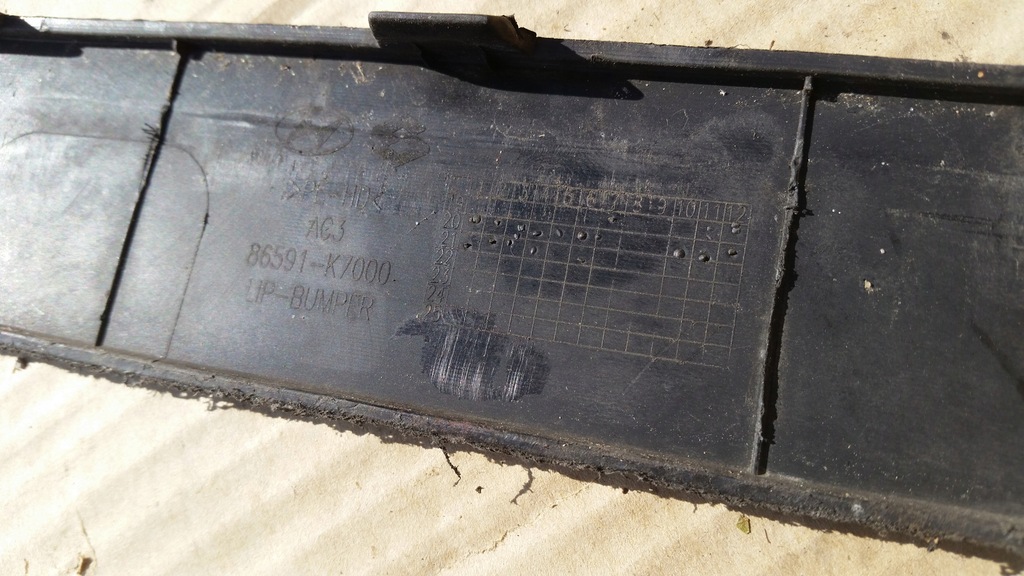 фото №7, Hyundai i10 iii 19- накладка-спойлер накладка бампера перед