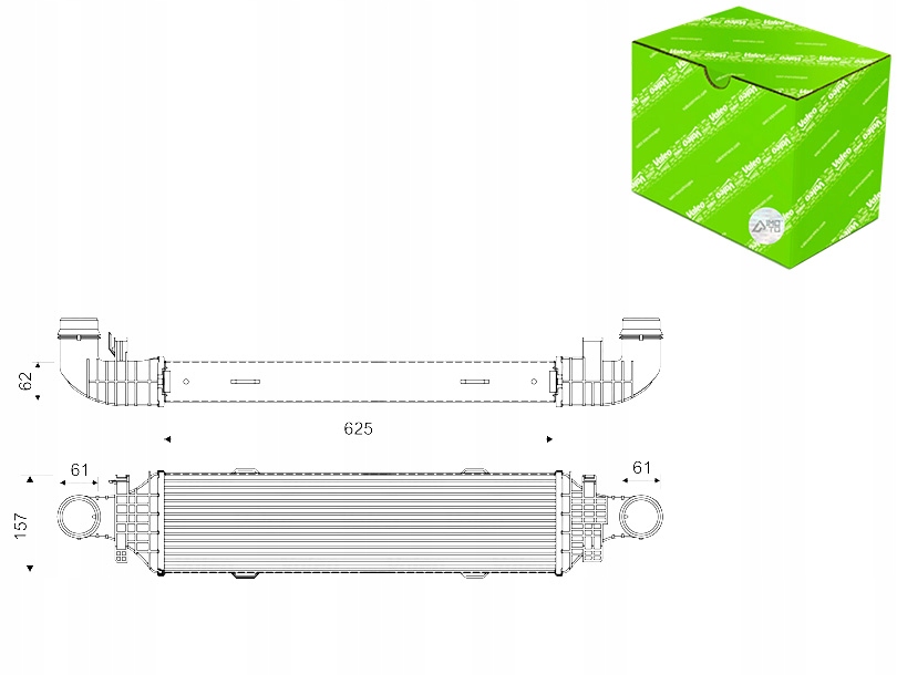 фото №1, Інтеркулер радіатор повітря valeo 818631 mercedes cls e glk cdi