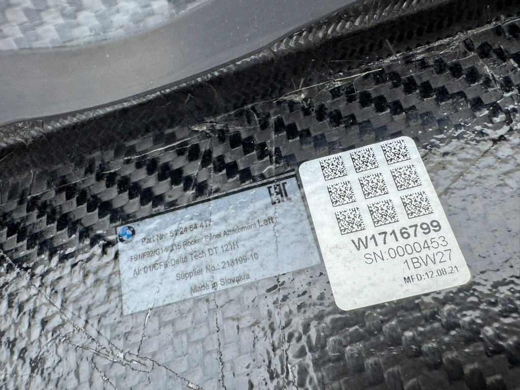 Bmw serii 8 f91 f92 g14 g15 18r- молдинг порог левая порог левая 512464417 с Разборки