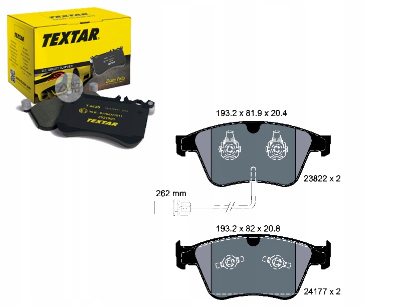 фото №1, Тормозные колодки тормозные bentley перед continental 06- tex