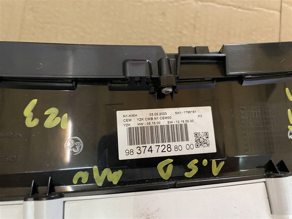 фото №6, Счетчик приборы 1.5 bluehdi механическая коробка передач 9837472880 peugeot expert 3 iii