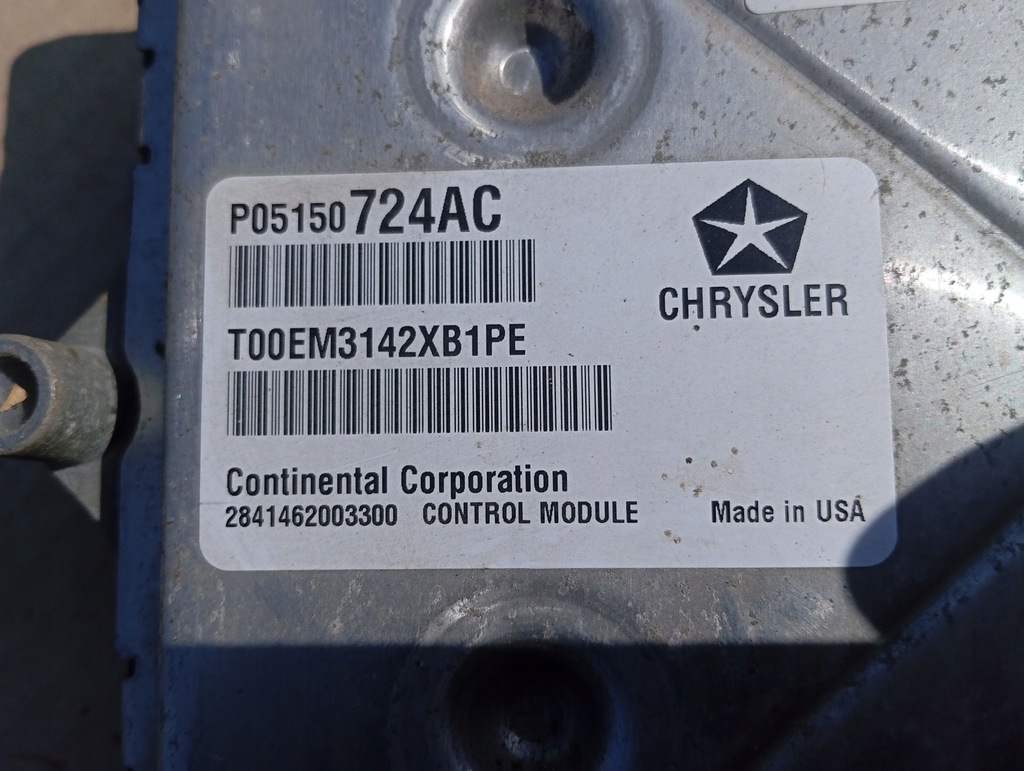 фото №12, Chrysler town country 3.6 2013- бортовой компьютер двигателя dodge grand caravan