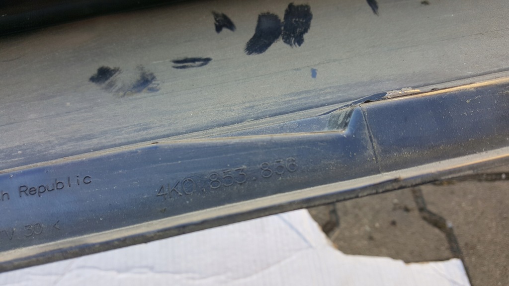 фото №13, Молдинг порог правая audi a6 c8 4k0853856 демонтаж