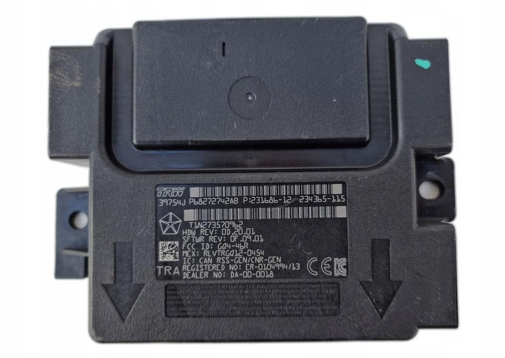 фото №1, Jeep cherokee kl 2.2 дизель модуль блок управления бесключевой доступ