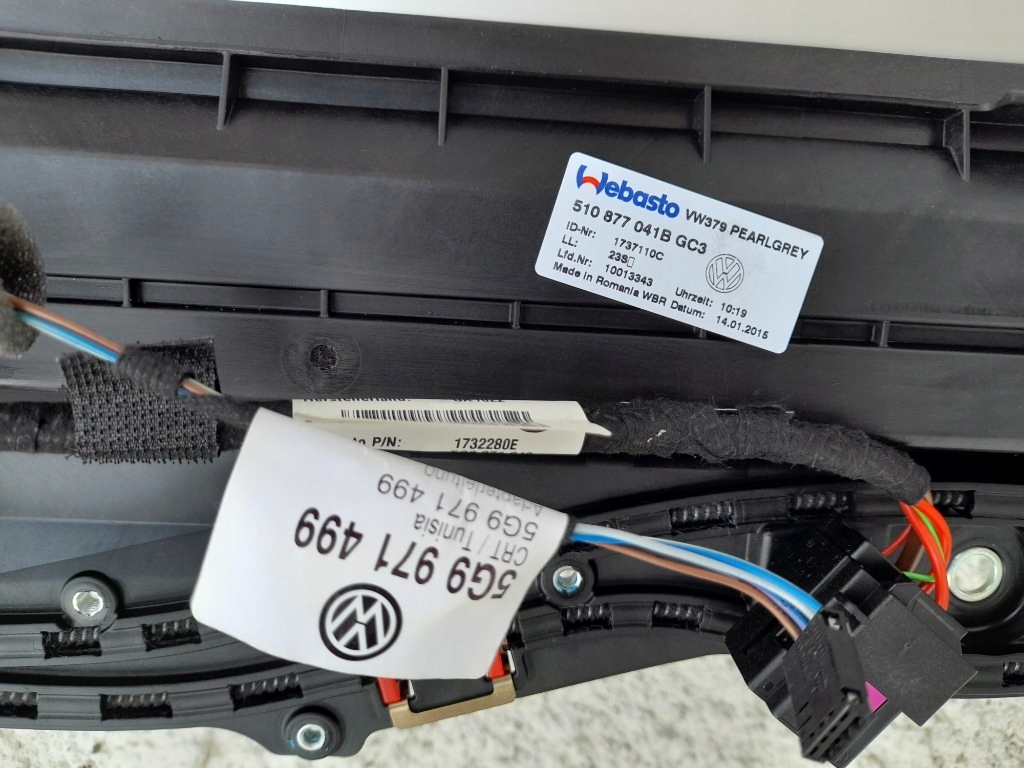 фото №10, Vw golf vii sportsvan 2014r 510877041b стеклянный крыша панорамный панорама