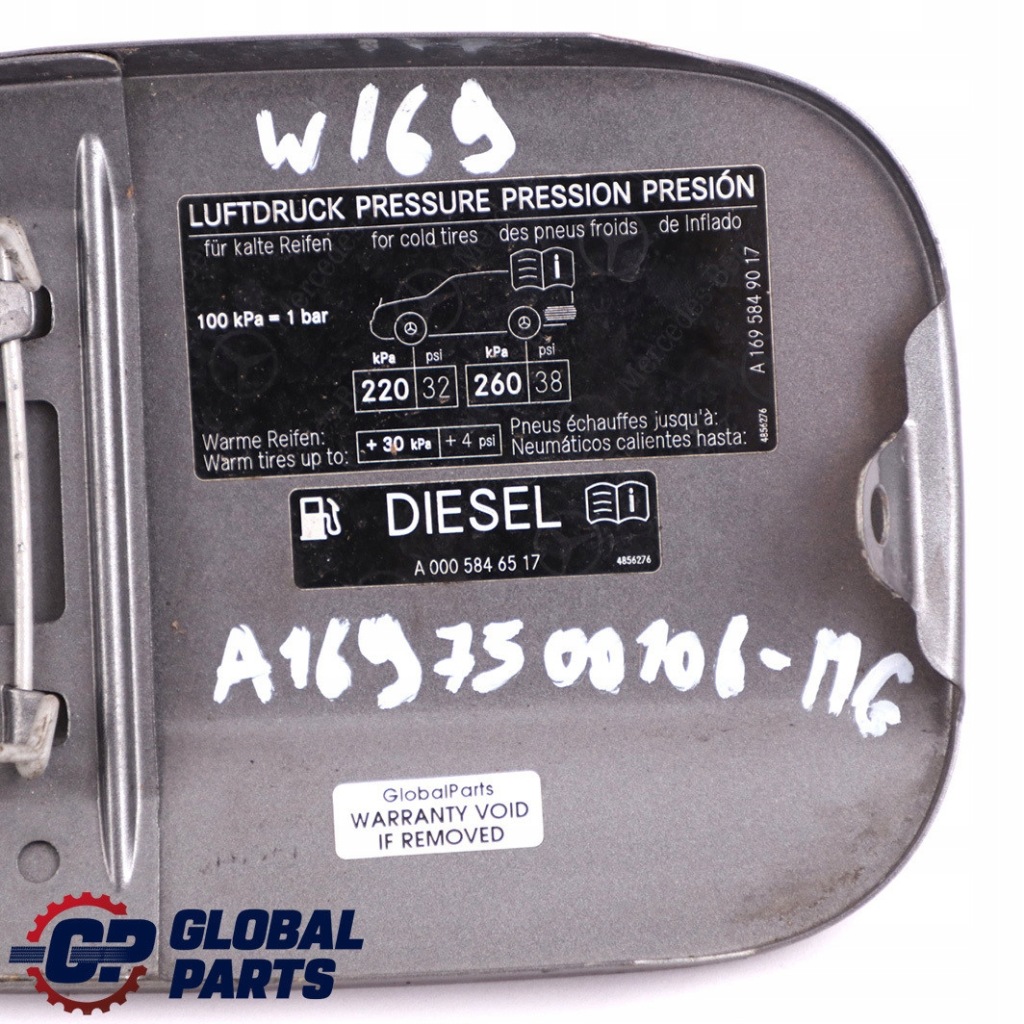 Mercedes w169 кришка заливної пального сіра Доставка