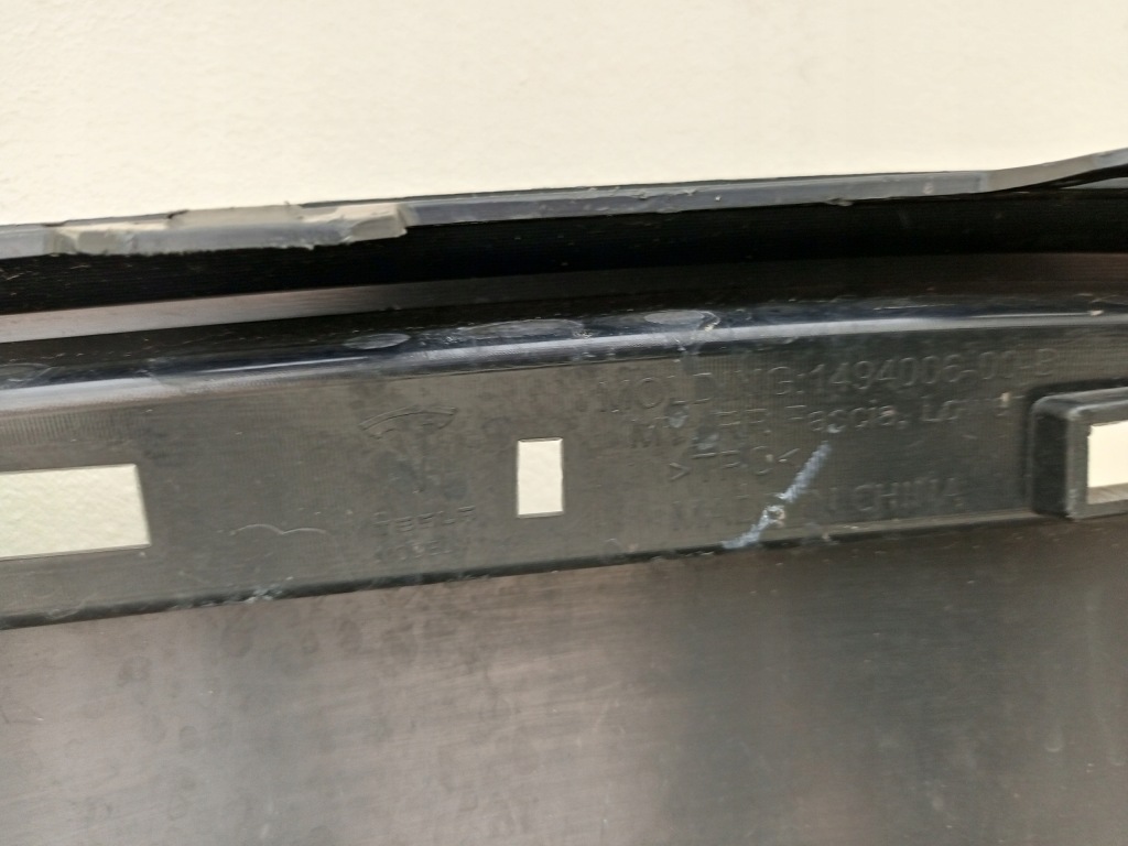 фото №13, Tesla model y 2020- спойлер диффузор накладка бампера задняя 1493763-00-a