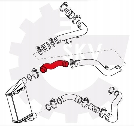 фото №3, Шланг труба турбины vw passat b5 1.9tdi