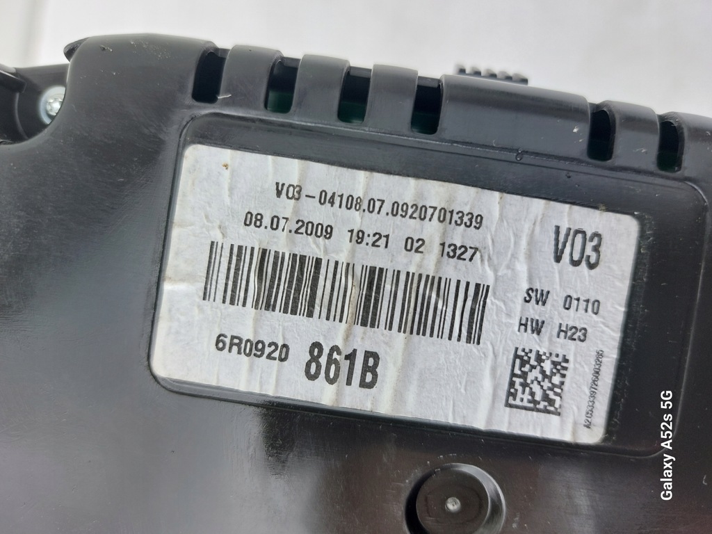 фото №10, Счетчик приборы 1.6 tdi механическая коробка передач vw polo v 6r eu