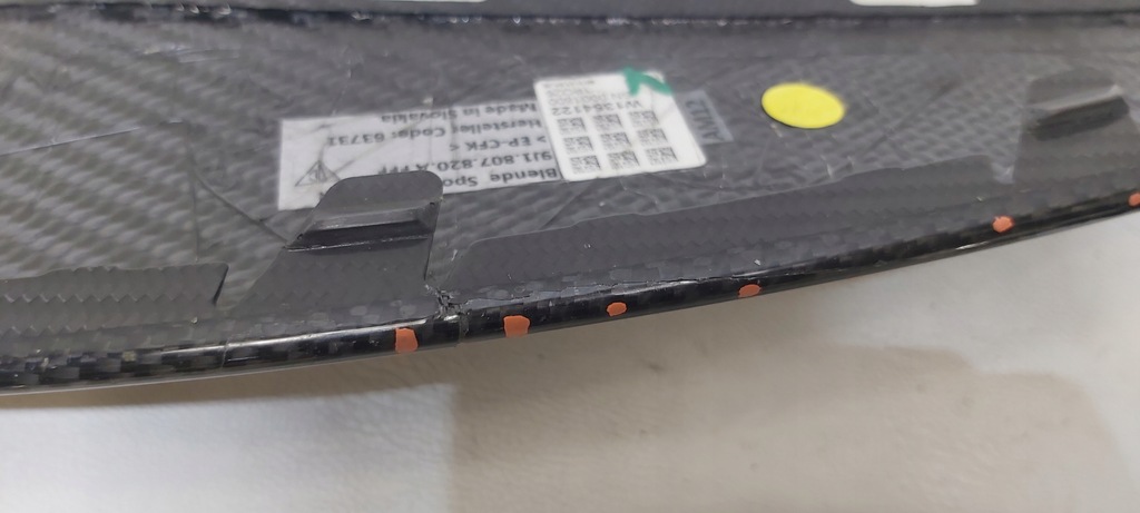 фото №8, Молдинг карбон правая porsche taycan 9j1807820a