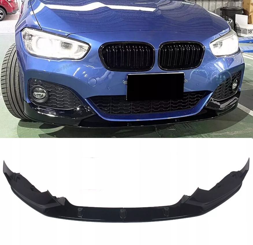 фото №11, Сплиттер накладка бампера bmw f20 f21 lci 2015-2019 чёрный блеск m набор