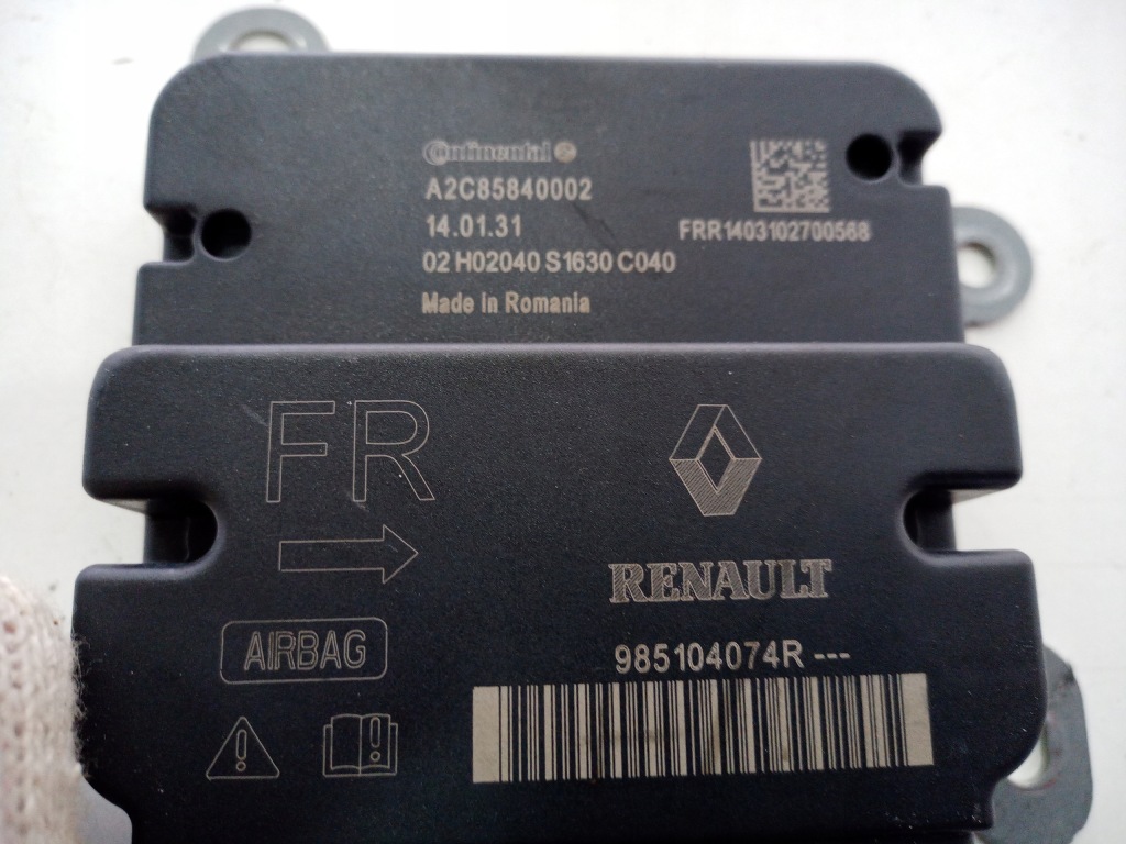 фото №3, Датчик подушка безпеки 985104074r renault zoe