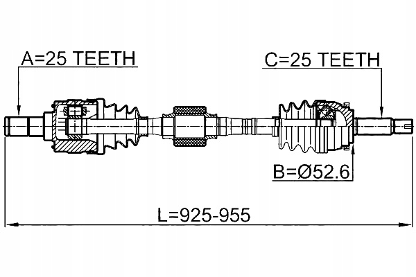 фото №2, Febest привід передній правий hyundai accent 11 2011-2014 hma