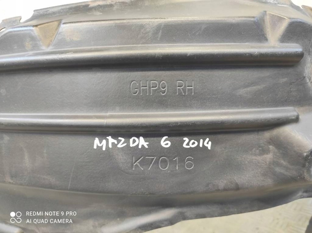 фото №6, Подкрылок передние правое перед оригинал mazda 6 iii gj 2012-2018