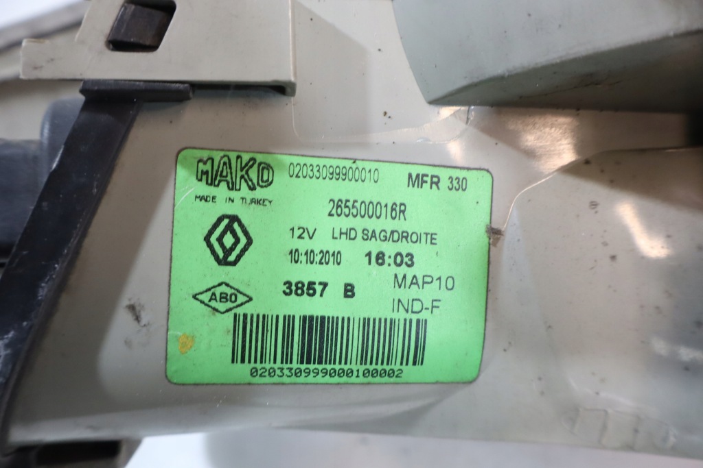 фото №4, Лампа правая задняя renault fluence sedan