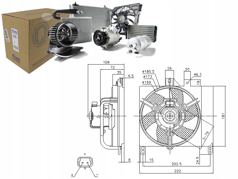 фото №1, Nissens 85765 вентилятор, охлаждение двигателя