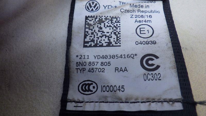фото №7, Pas безопасности левый задняя vw tiguan i 5n 5n0857805