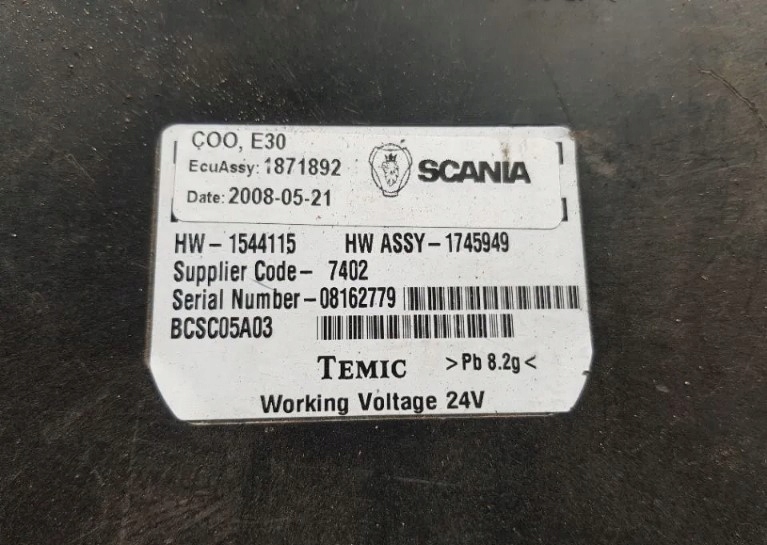 фото №2, Блок керування координатор бортовий комп'ютер coo scania r