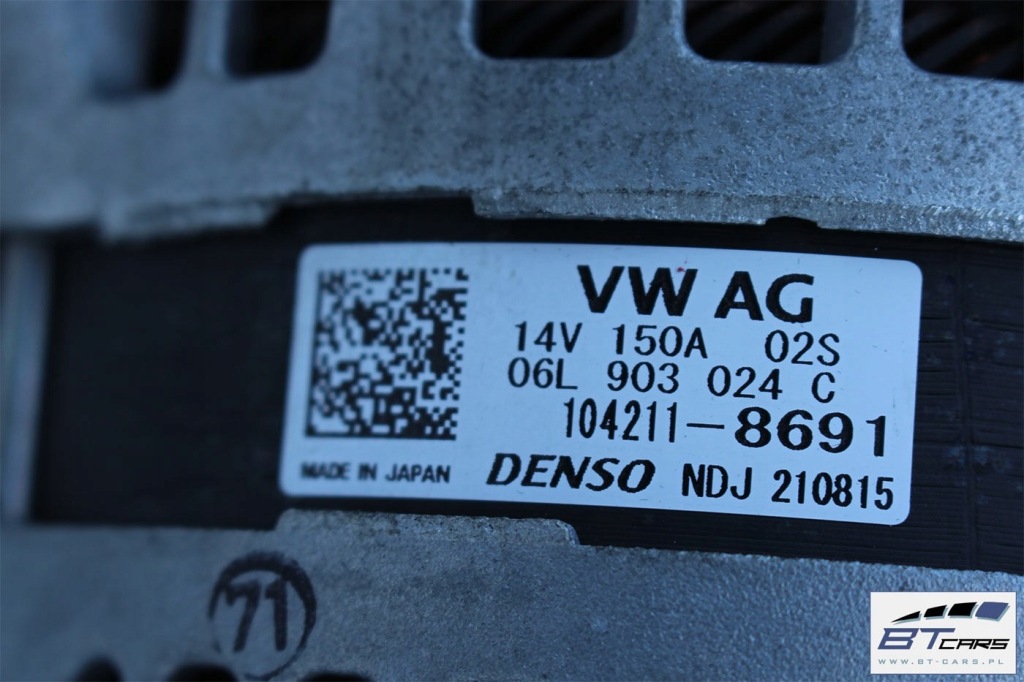 Audi a4 a5 генератор 150a 2.0 tfsi 06l903024c 06l 903 024 c 06l903024h 06l с Разборки