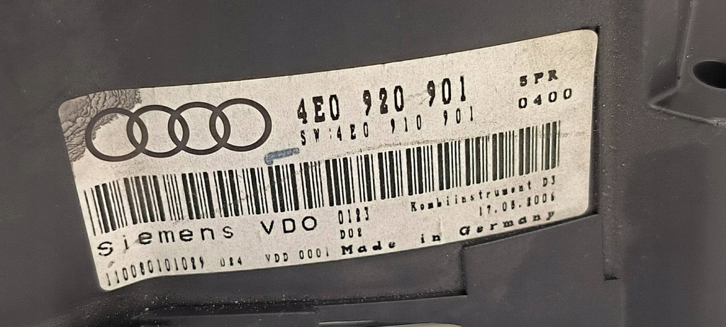 фото №8, Лічильник приладова панель 4e0920901 audi a8 d3