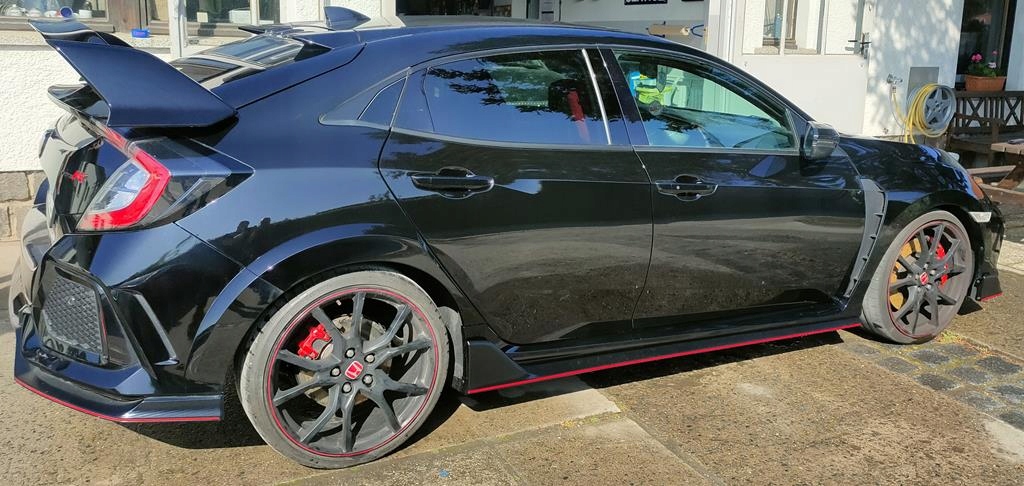 фото №2, Молдинг порог правая honda civic x type r 17-21