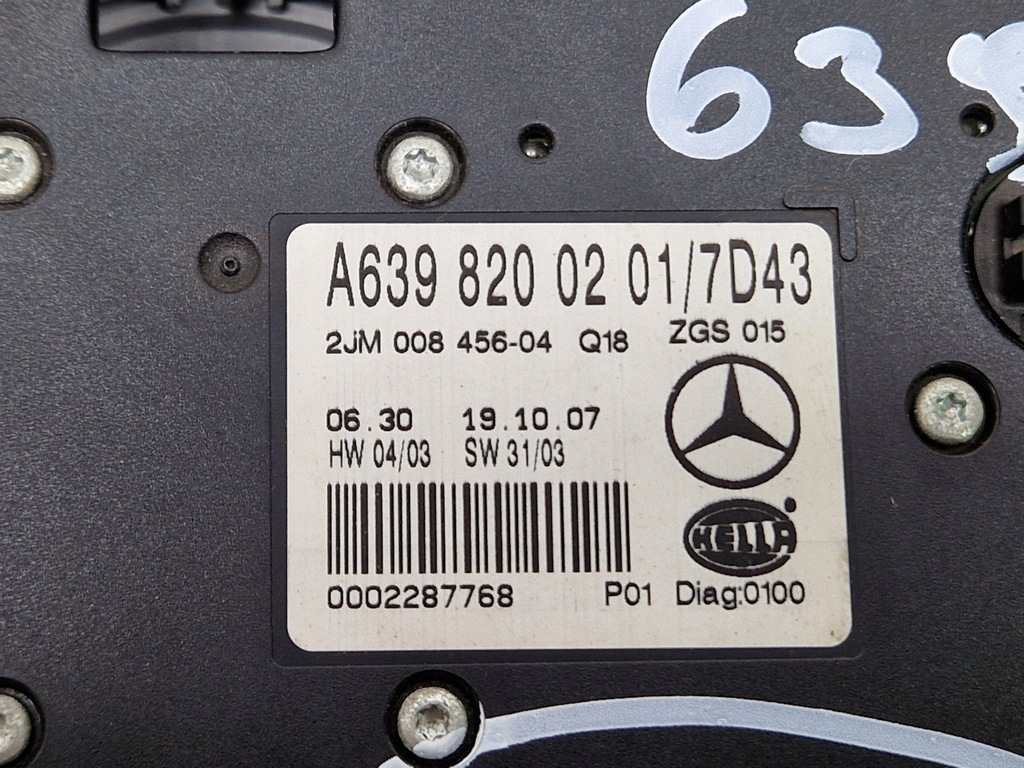 фото №6, Vito viano w639 03- лампа освітлення кабіни a6398200201