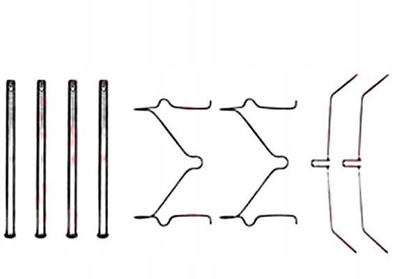 фото №1, Trw набір монтажний гальмівних колодок toyota перед hilux iv