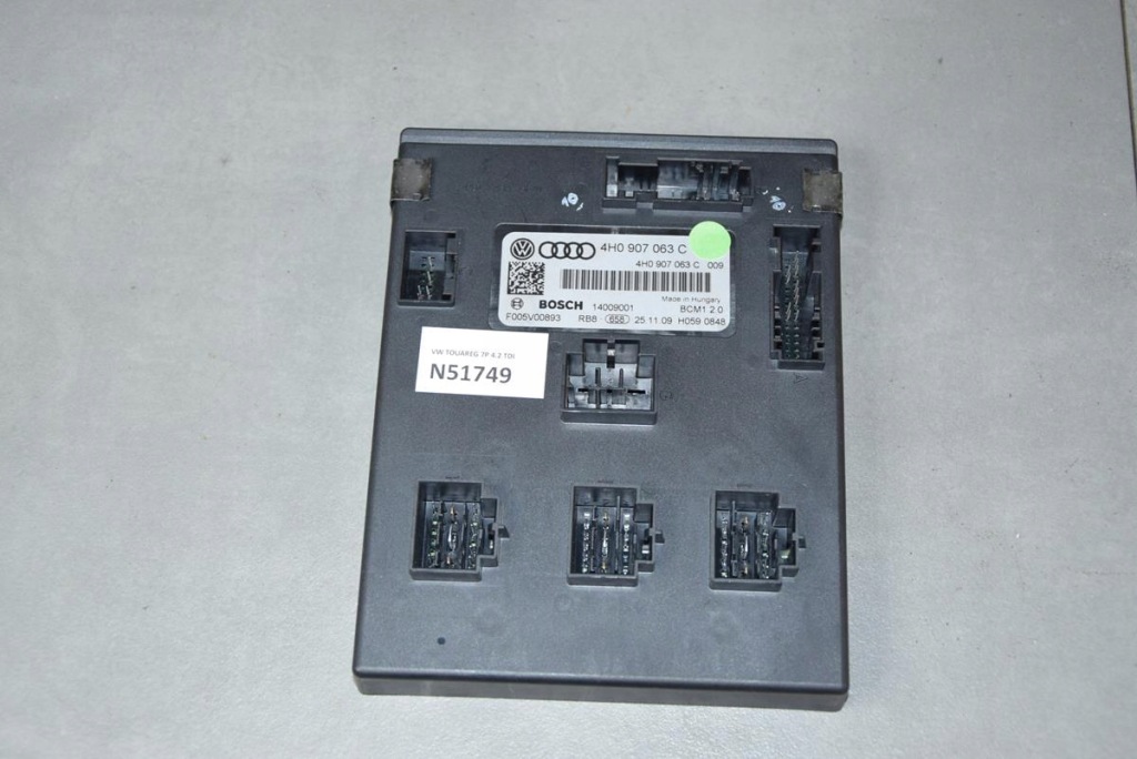 фото №1, Vw touareg 7p модуль блок управления бортовой сетью 4h0907063c
