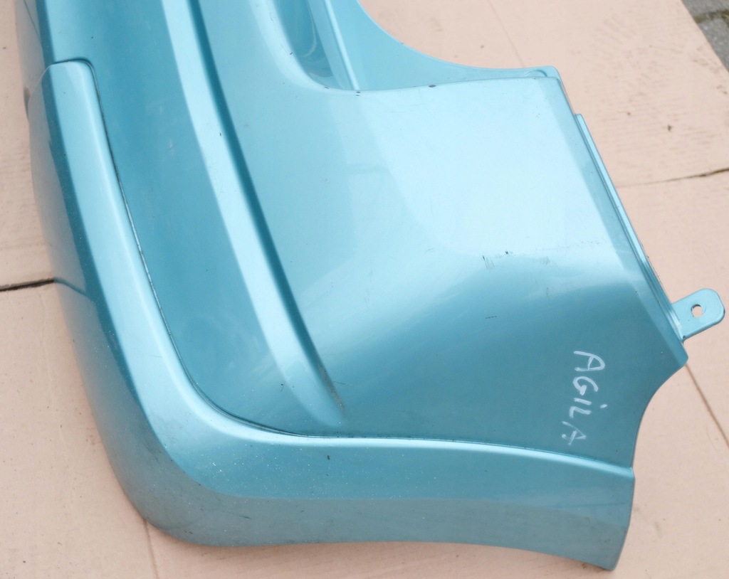 фото №6, Opel agila a 00-07r бампер задняя задний zielono-niebieski оригинал