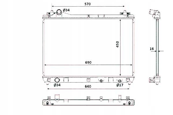 53917 nrf радиатор воды suzuki vitara 2.0d 05- Недорого