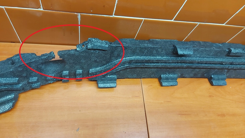 Абсорбер пенополистирол бампера перед передний mini countryman f60 с Разборки